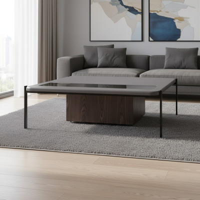 Tables basses modernes en bois rectangulaires Design de meubles Table de salon Tables