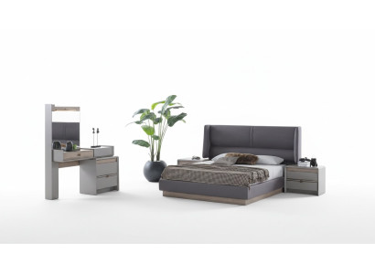 Ensemble de chambre exclusif Style Lit + Coiffeuse et 2 tables de chevet 4 pièces.