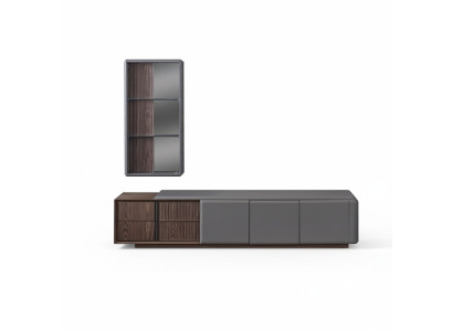 Ensemble de salon design TV Armoire avec étagère murale exclusive Étagère 2 pièces.