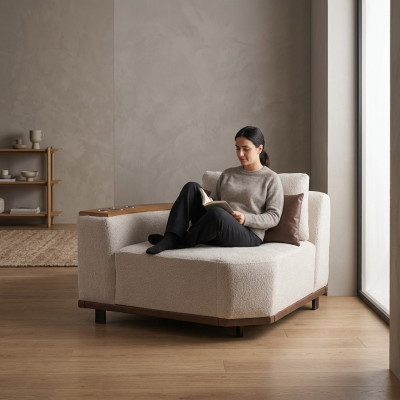 Canapé modulaire beige Designer Canapés d'angle Salon Rembourrages luxueux Sofas