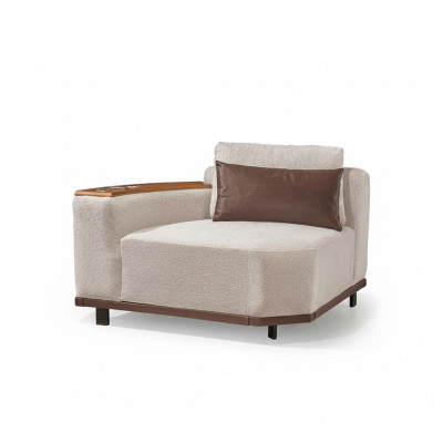 Canapé modulaire beige Designer Canapés d'angle Salon Rembourrages luxueux Sofas