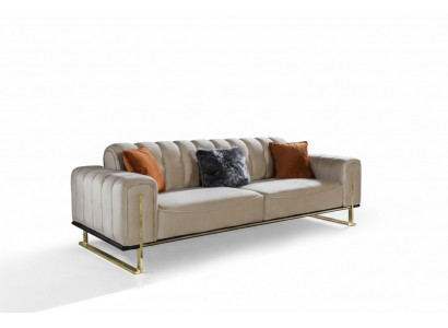Canapé 3 places Mobilier moderne Couleur beige Salon Canapés de luxe 240 cm