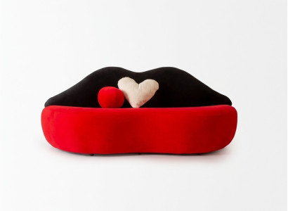 Lit de luxe rouge Canapé 3 places Meubles design Canapés Salon Canapés