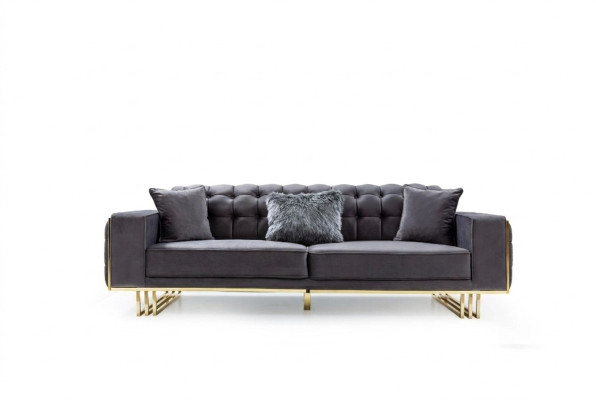canapé Meubles de luxe Salon Pieds 240cm Canapé Canapés 3 places
