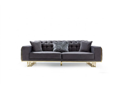 canapé Meubles de luxe Salon Pieds 240cm Canapé Canapés 3 places