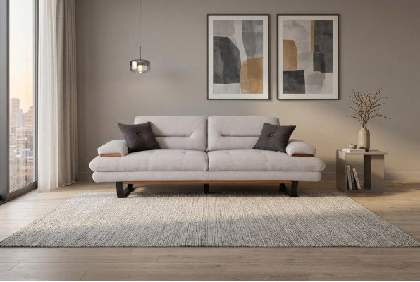 Luxe Canapé 3 Places Mobilier Salon Designer 238cm Canapés Sofas