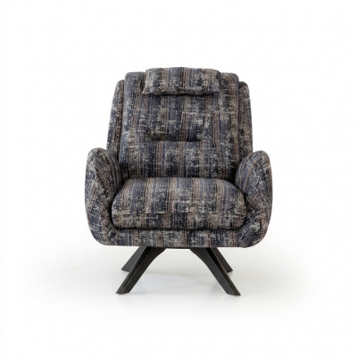 Fauteuil gris moderne Salon de luxe en textile Conception de meubles Lounge Club