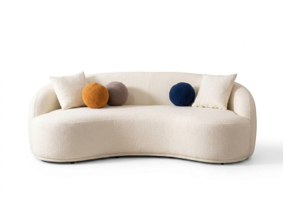 Canapé design Canapés semi-circulaires Canapé de luxe Mobilier rembourré 4 places xxl grand