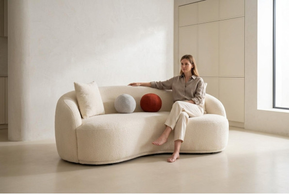 Canapé Moderne 3 Places Meubles Design Blanc Canapé Style 230cm