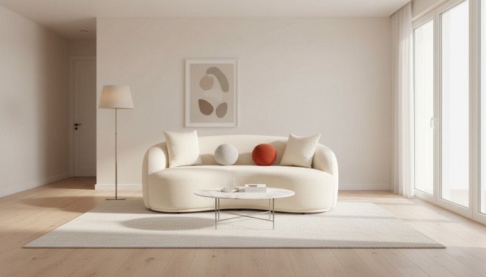 Canapé Moderne 3 Places Meubles Design Blanc Canapé Style 230cm