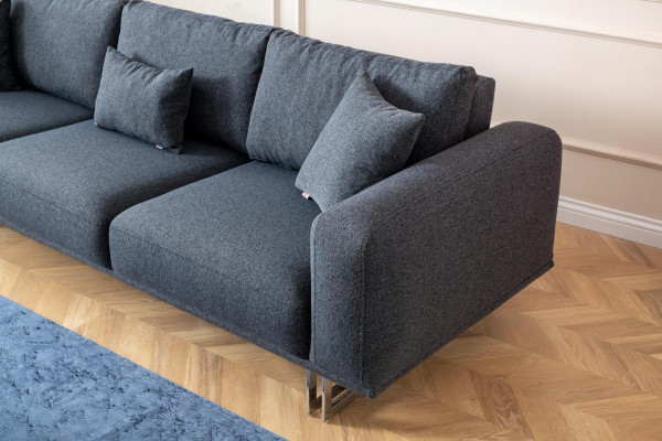 Ensemble de canapé 4+1 place Ensemble de luxe Canapés Fauteuil revêtement en tissu