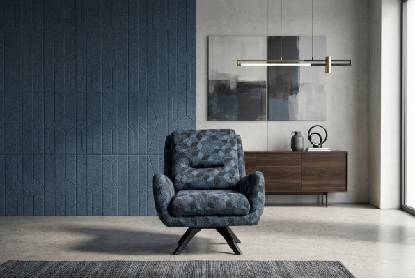 Salon Fauteuil de luxe gris Club Lounge Mobilier design moderne Aménagement