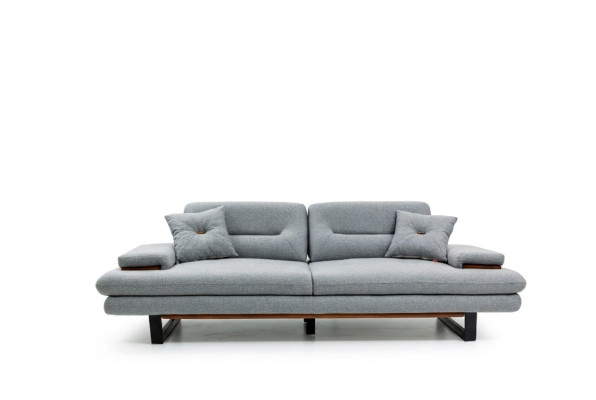 Meubles modernes Salon Canapé 3 places gris xxl grand Designer 238cm Meubles
