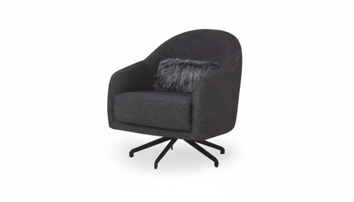 Fauteuil design Salon Mobilier de luxe Noir Élégant Lounge Club