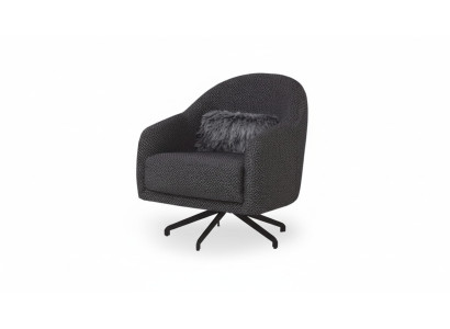 Fauteuil design Salon Mobilier de luxe Noir Élégant Lounge Club