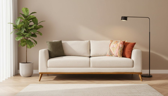 Élégant canapé 3 places - Mobilier design Salon Luxueux Canapés Canapés 223cm