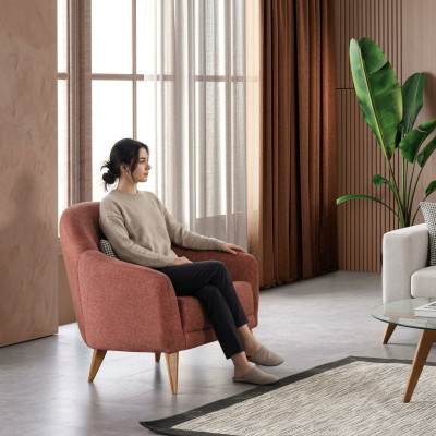 Fauteuil de luxe Meubles élégants Salon Lounge Club Design Siège simple