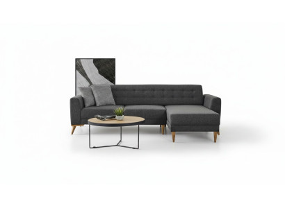 Canapé d'angle de luxe en L moderne Gris Canapé Meubles design Salon