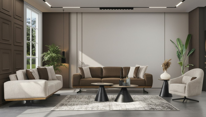 Ensemble de canapés 4+3+1 Siège Mobilier de luxe Canapé Salon Canapé 3 pièces