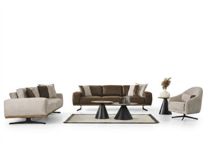 Ensemble de canapés 4+3+1 Siège Mobilier de luxe Canapé Salon Canapé 3 pièces