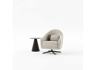Fauteuil de luxe Meubles élégants Salon Conception Pivotante Club Lounge en bois