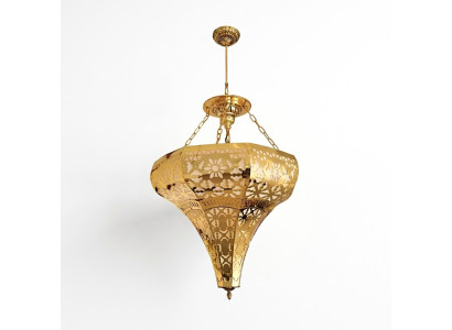 Lustre de plafond Une lampe suspendue dorée Salon Lampe de luxe Luminaire