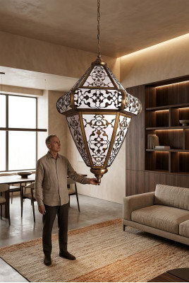 Lustre Lampe suspension lampe en cristal Plafonnier Lampes 130x300