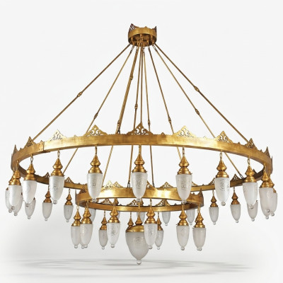 Grand Luminaire Lustre Lustre Lampes de luxe xxl Plafonnier 240x270
