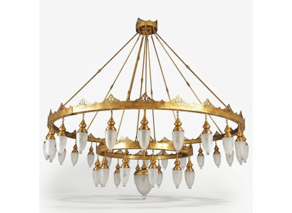 Grand Luminaire Lustre Lustre Lampes de luxe xxl Plafonnier 240x270