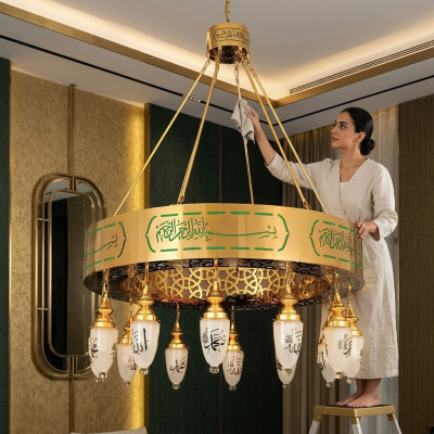 Lustre, Lustre en Cristal, Lampes, Plafonnier, Lampe 120x135