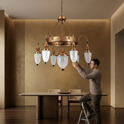Lampe suspendue Lustre lampe en cristal Plafonnier Lampes 90x125