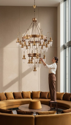 Lampe suspendue Lustre Lampe Lampe en cristal Plafonnier Lampes 120x250