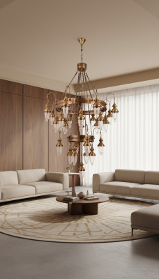 Lampe suspendue Lustre Lampe Lampe en cristal Plafonnier Lampes 120x250