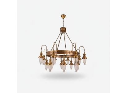 Style antique Luminaire Lampe Lustre Ritter Rond Lampes Plafonnier