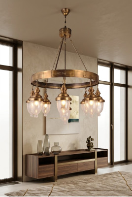 Lampe lumière suspendue Lustre lampe en cristal Plafonnier Lampes 80x125
