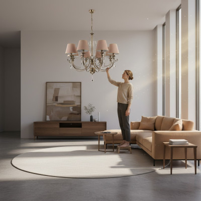 Lustre Luminaire Lampes Plafonnier lampes de plafond avec abat-jour 86x85
