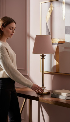 Lampe de table Lampadaire moderne luxueux Lampe de table de chambre Lampes de table 27x50