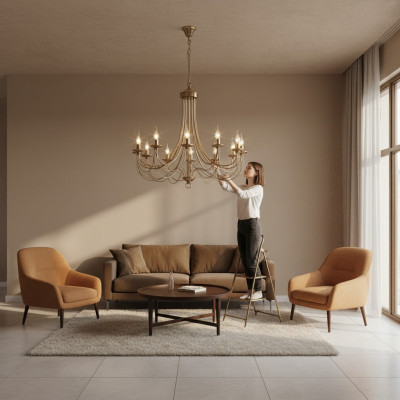 Plafonnier Lampe Lampes 87x80 Lustre plafonnier