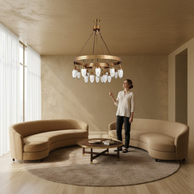 Lustre Lampe Lustres Lampe en cristal Plafonnier 120x180