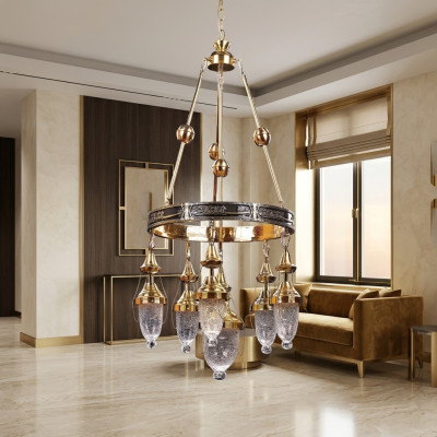 Lampe de plafond Lustre Suspension Salon Luxe Lustre Luminaire
