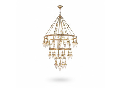 Lustre de plafond de luxe XXL luminaire lampe luminaire salon luminaire 160x280