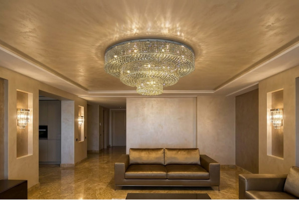 Luminaire Lustre Lampe en cristal Lampes Plafonnier Lampe 150x55