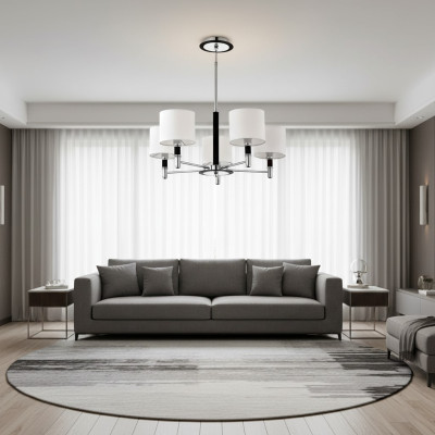 Plafonnier en chrome lampe de salon chic lumière de luxe pour la chambre d'amis