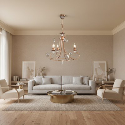 Chandelier Lampe en métal Lampes Plafonniers Luminaire 60x70
