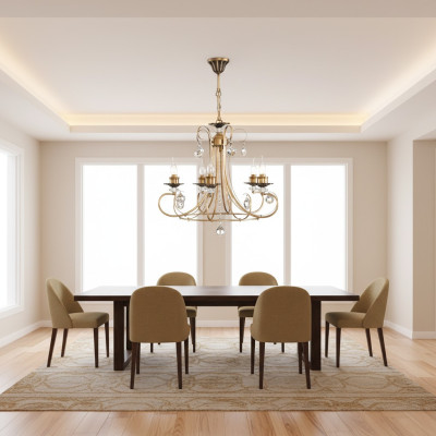 Chandelier en cristal - Lustre moderne chic Lampe d'intérieur Luminaire