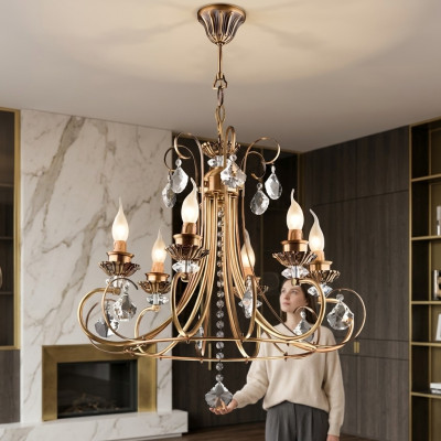Lustre luminaire suspendu moderne Lustre dans le salon de luxe nouvel