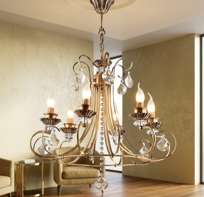 Lustre luminaire suspendu moderne Lustre dans le salon de luxe nouvel