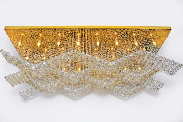 Grand luminaire Lampe Lustre Lampes de luxe xxl Plafonnier 100x200cm