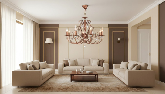 Lustre Lustre suspendu moderne de luxe 89x70 lumières