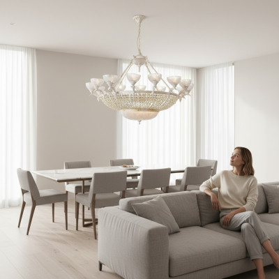 Lustre en cristal Lustre moderne chic intérieur nouveau